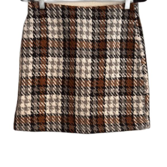 Vero Moda VMKenso Wool Plaid Mini Skirt - Picture 4 of 8